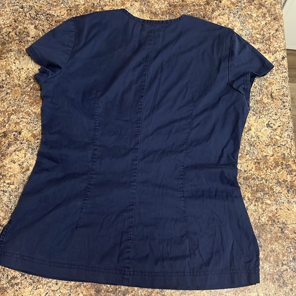 Koi Stretch top- Navy - Picture 4 of 4